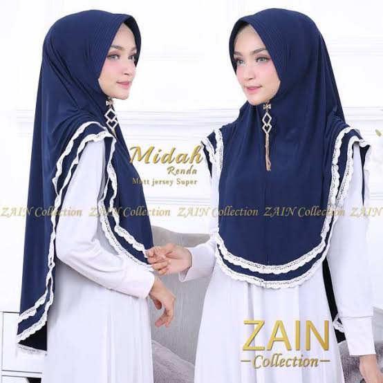 HIJAB MIDAH RENDA 2 MATT JERSEY PROMO ORI DK