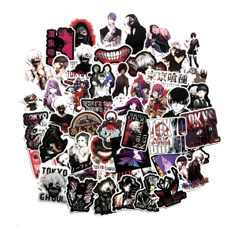 

Stiker anime Tokyo ghoul paket cromo/vinyl