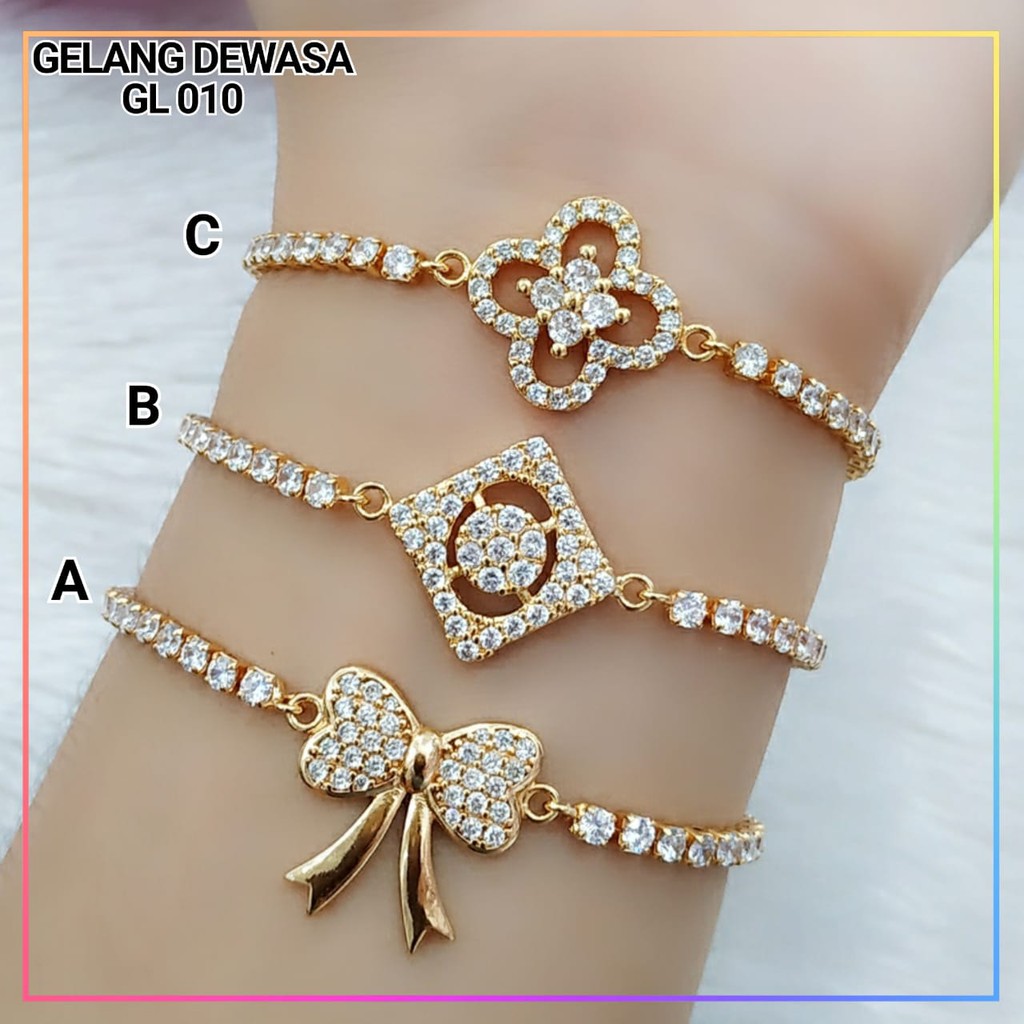 Gelang xuping gelang dewasa serut lapis emas gold GL 010