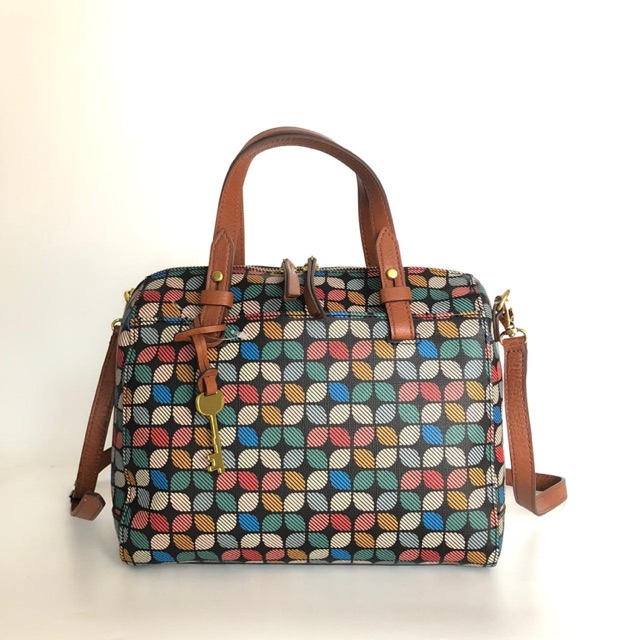 FOSSIL RACHEL SATCHEL MULTI FLORAL