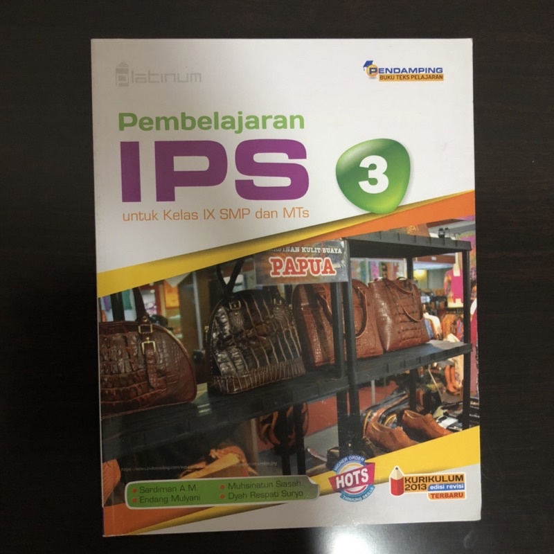BUKU PEMBELAJARAN IPS PENERBIT PLATINUM KELAS 3 9 IX SMP DAN MTS KURIKULUM 2013