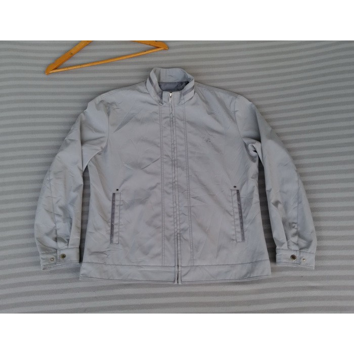 JAKET MANTEL SEPERTI JAS ABU-ABU SILVER LONDIC BEKAS SIZE L