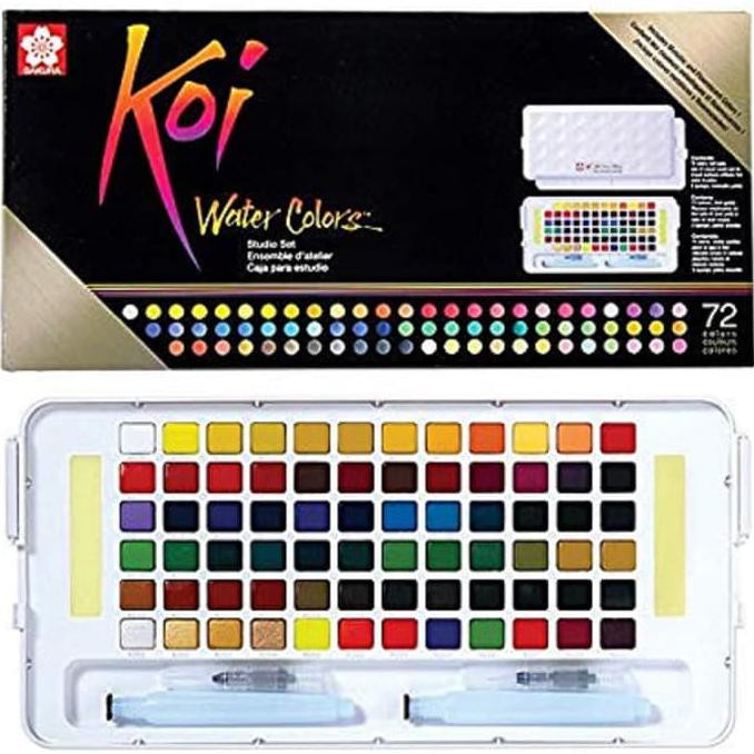

HOT SALE Sakura Koi Watercolors 72 Pocket Field Sketch Box Cat Air Watercolor