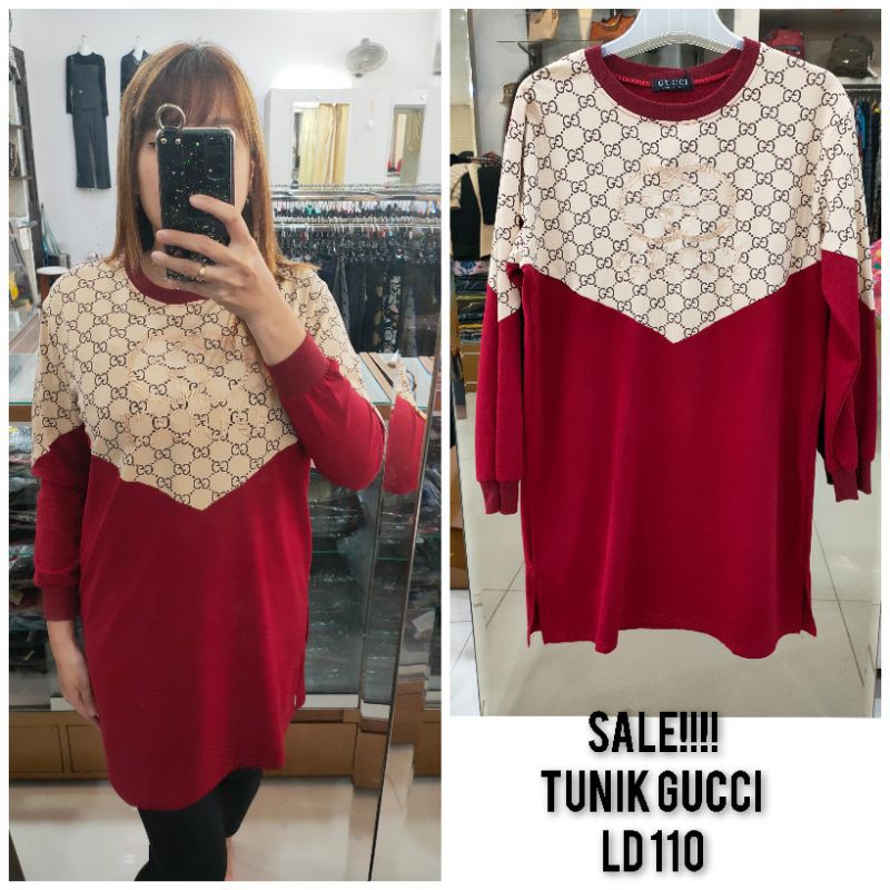 SALE Tunik Kaos Import Burberry Gucci
