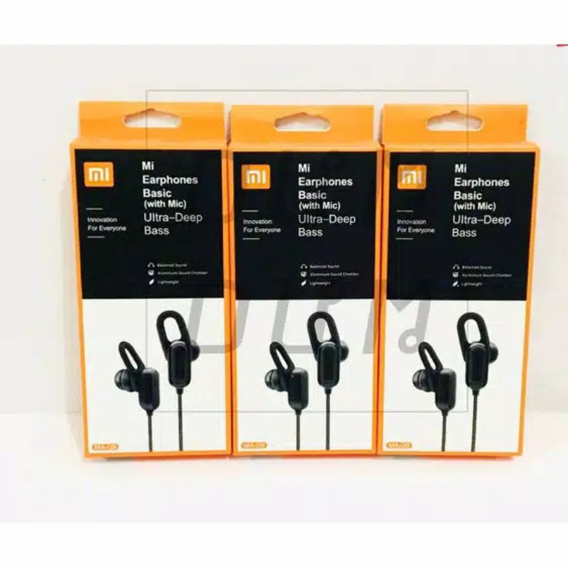 RY - Earphone Xiaomi MA-09 Ultra Deep Bass / Headset MI / Handsfree MA09 With Microphone