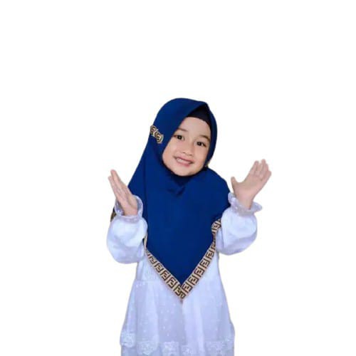 Jilbab Anak Maryam Pompom Usia 3-6 Tahun Bahan Jersey Terbaru Termurah / Alody's Collection