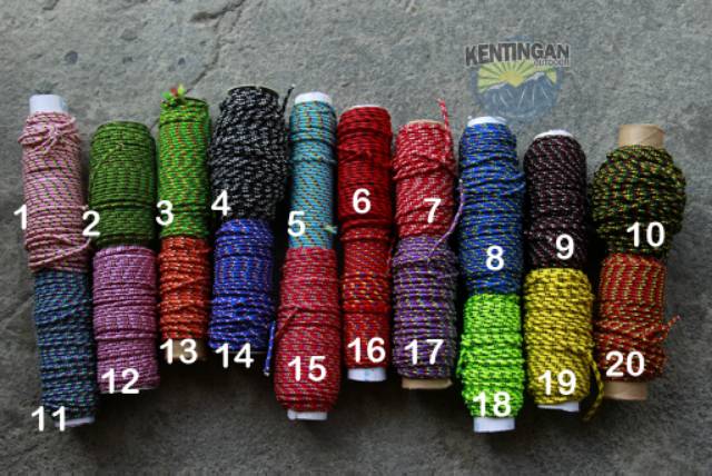GROSIR Tali prusik 2mm pack 50m - Tali Bahan Gelang - Tali Gelang Prusik