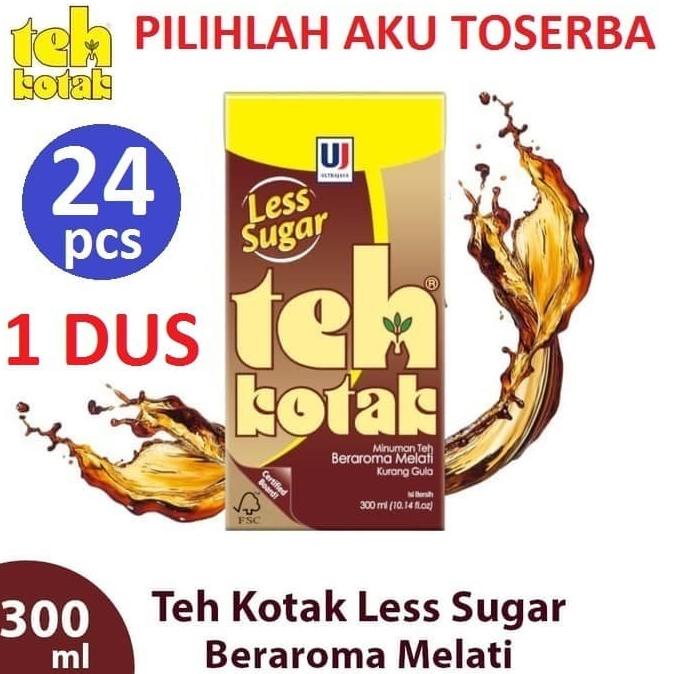 

[ COD ] TEH KOTAK ULTRA JASMINE LESS SUGAR 300 ml ( HARGA 1 DUS ISI 24 ) EKSLUSIF Kode 206