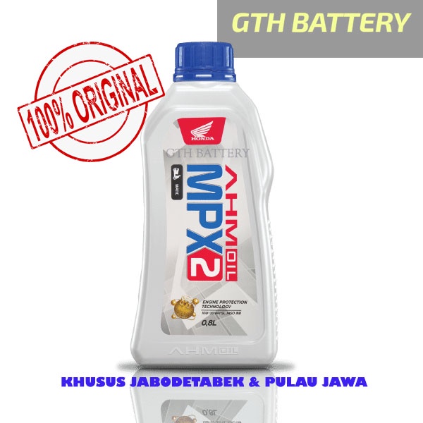 PALING MURAH GTH OLI AHM MPX2 10W-30 0,8L ORIGINAL 100 % PER DUS