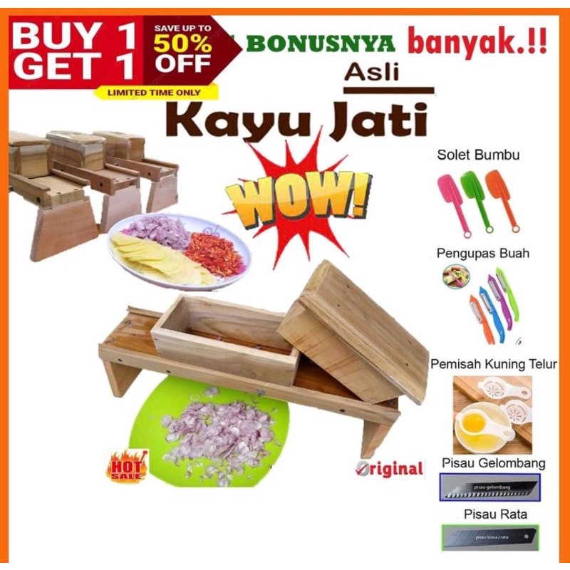 PRODUK KAYU JATI  PENGIRIS BAWANG MERAH | PEMOTONG BAWANG | PEMOTONG KERIPIK, KAYU JATI