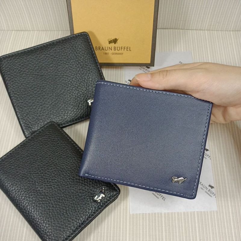 NEW !! Dompet slot kartu jumbo / vertikal Braun Buff kulit sapi asli