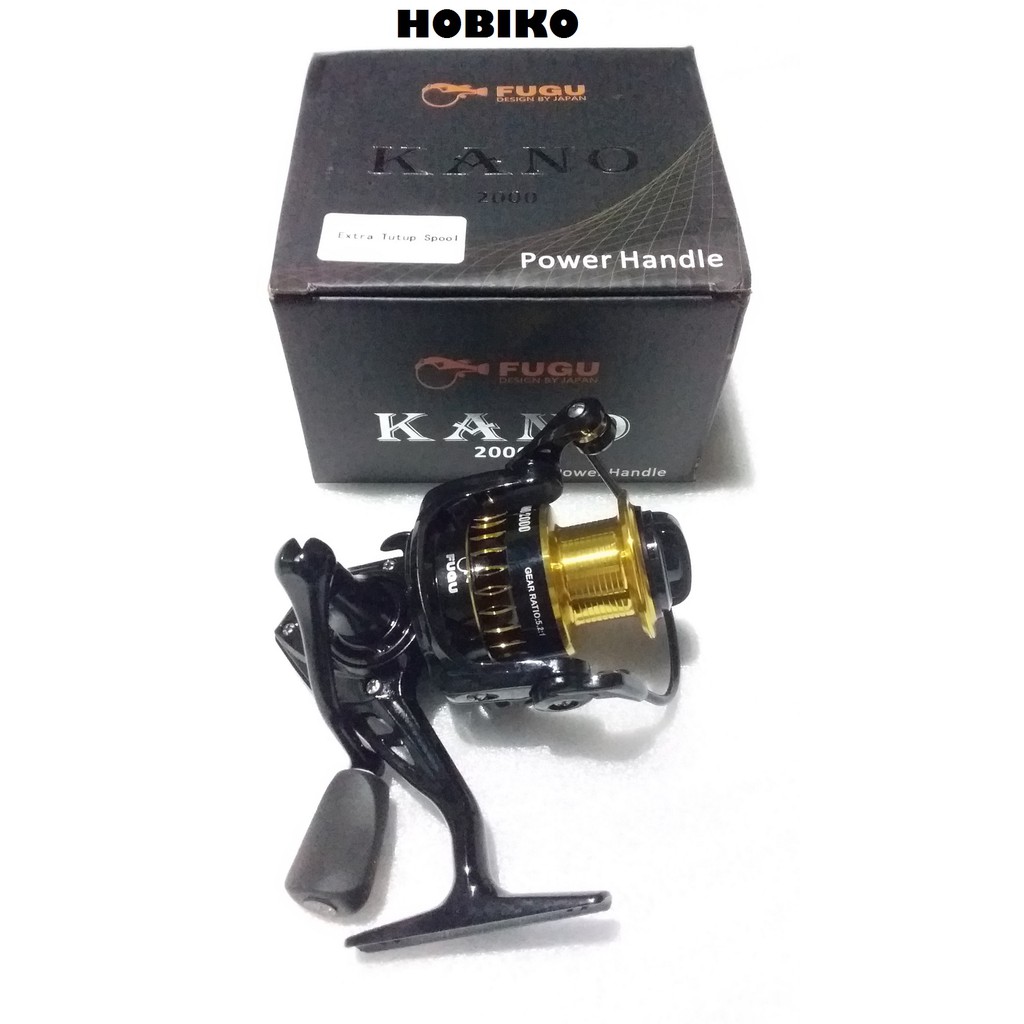 REEL SPINNING FUGU KANO FREE TUTUP SPOOL 2000 POWER HANDLE