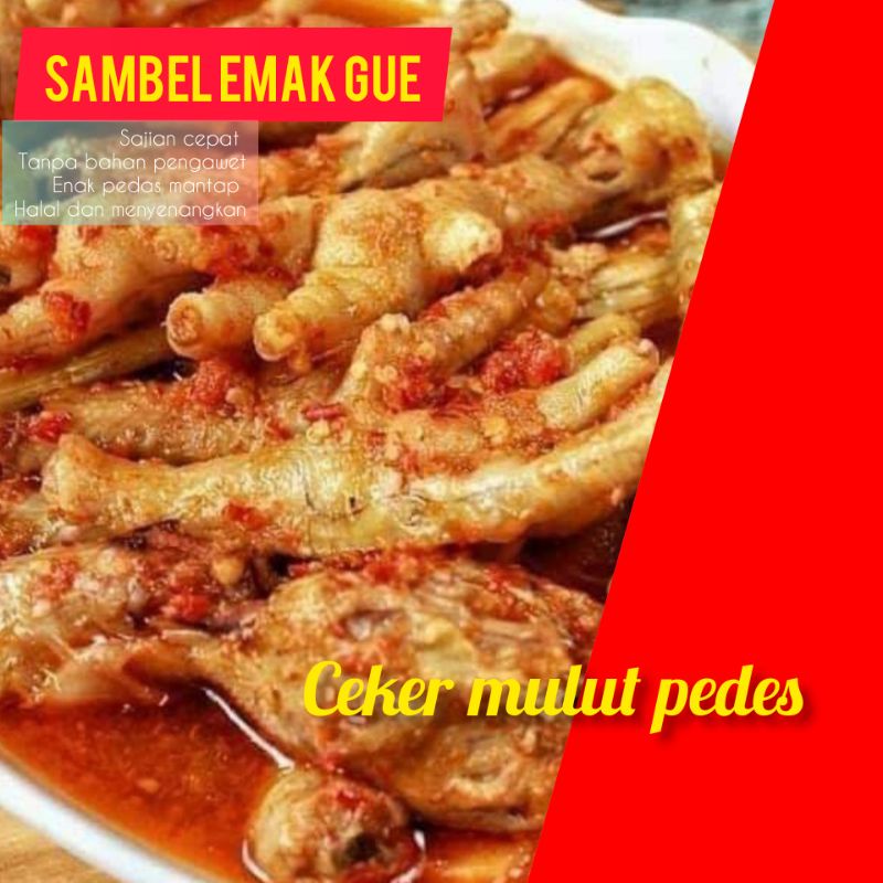 

ceker mulut pedas, kemasan 20ml isi 5