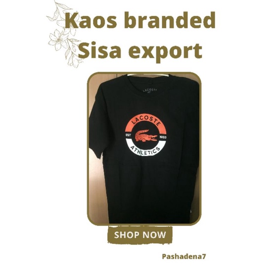 kaos branded sisa ekspor