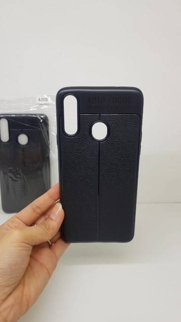 Auto Focus Samsung A20s 6.5 inchi Leather Soft Case Samsung Galaxy A20s A207 Auto Fokus Samsung A20s