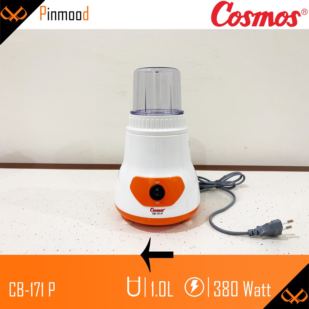 COSMOS BLENDER CB-171 P [ 1 LITER ] PELUMAT 2 IN 1 PLASTIK MUDAH DAN PRAKTIS