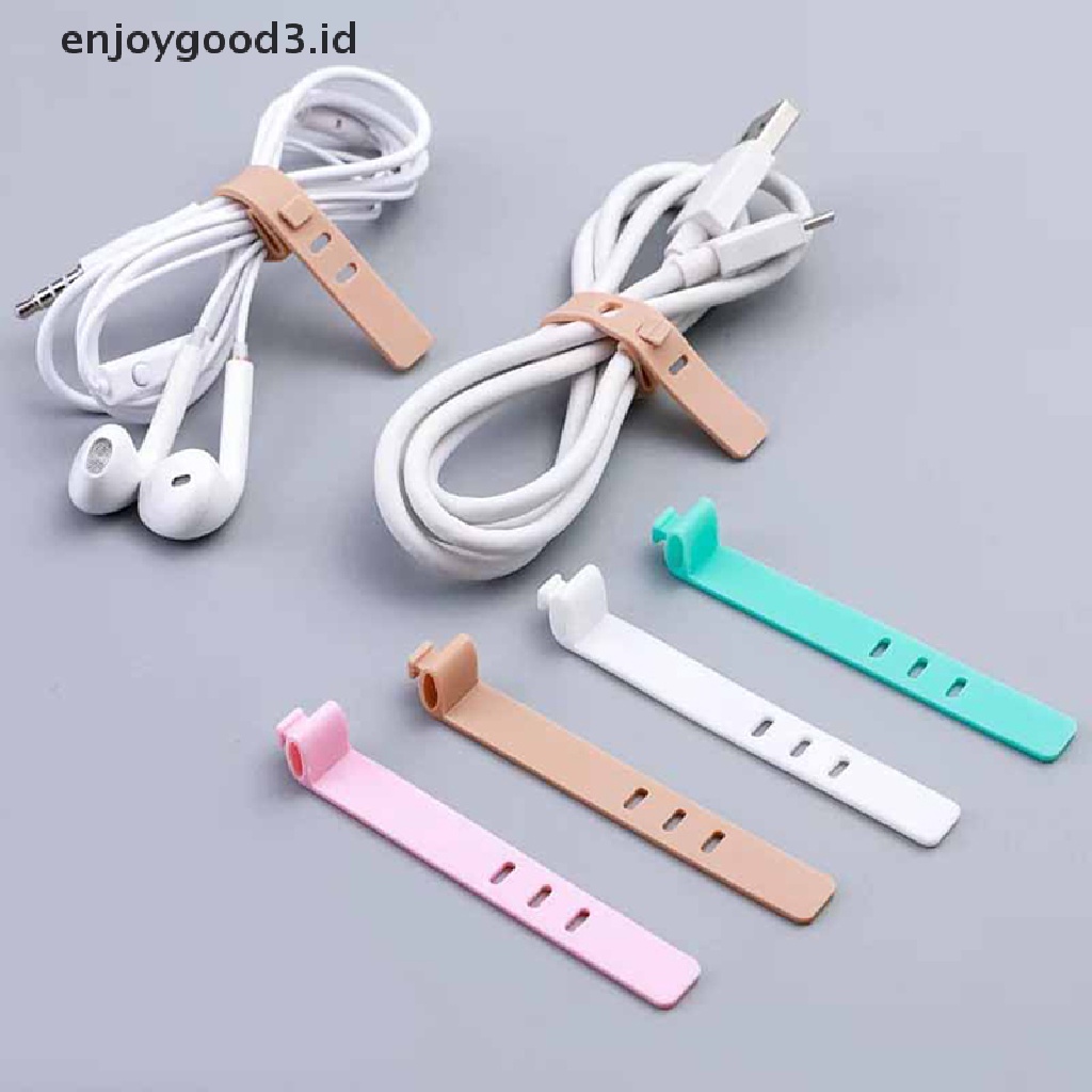 4pcs Winder Organizer Kabel Bahan Silikon