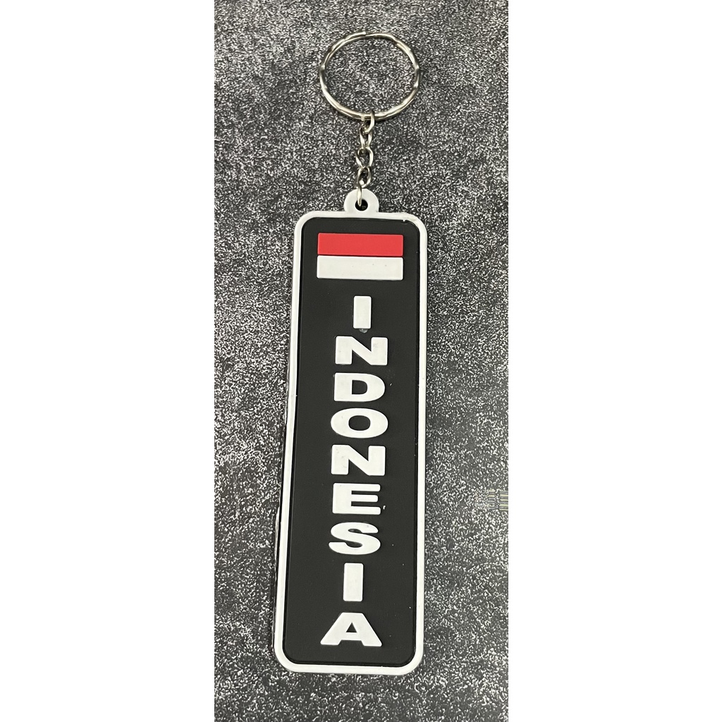 Gantungan Kunci Indonesia (Pjg Ht Pth ) | Keychain | Gantungan Kunci Karet Indonesia