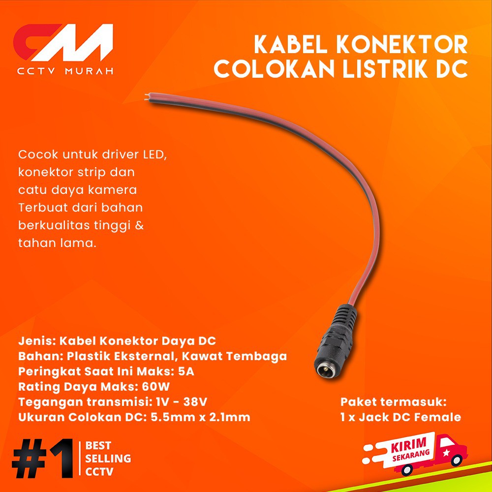 DC Kabel Female || Type DC-KF332