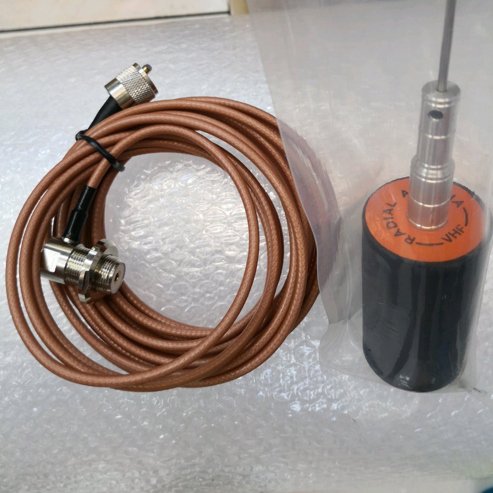 Antena Larsen modif plus kabel teflon rg 58 perak  lop366