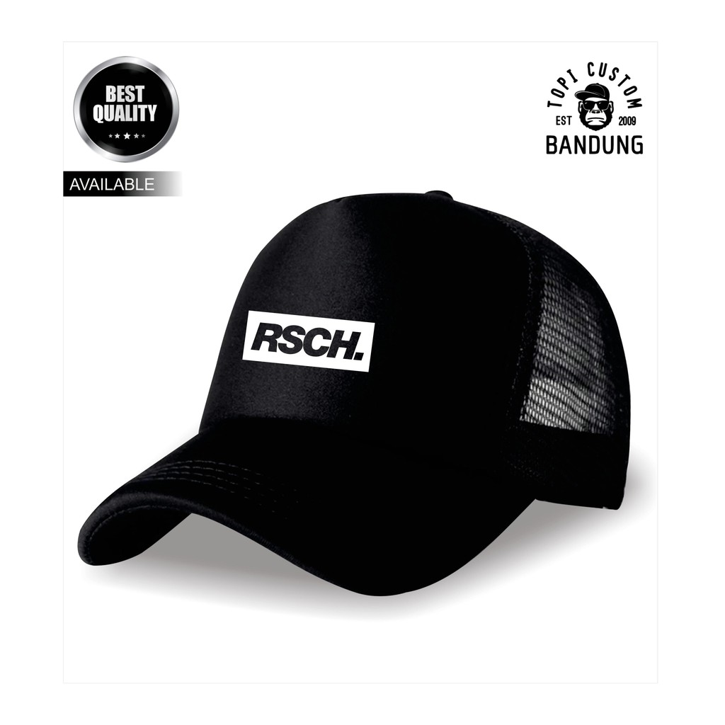 Topi Trucker RSCH Pria Wanita Topi Jaring Jala RSCH Trucker Cap Bisa Tulis Nama Bisa COD Gratis Masker Original High Premium Qualit