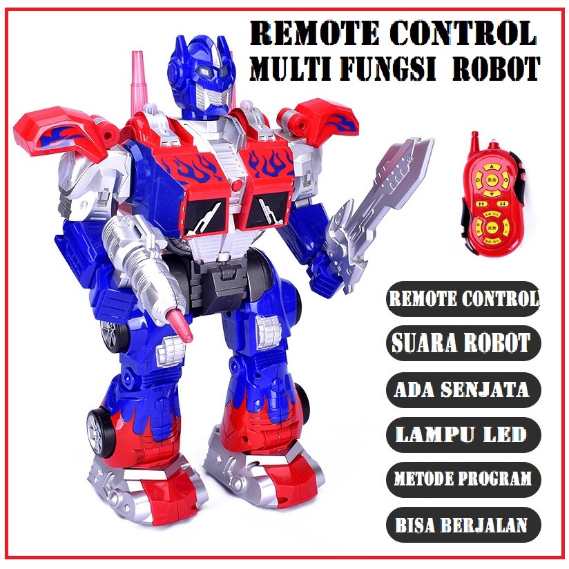 BIG JUMBO ROBOT 35 CM - MAINAN ANAK REMOTE CONTROL ROBOT FIGHTER / RC ROBO KONTROL -  TERLARIS MODEL