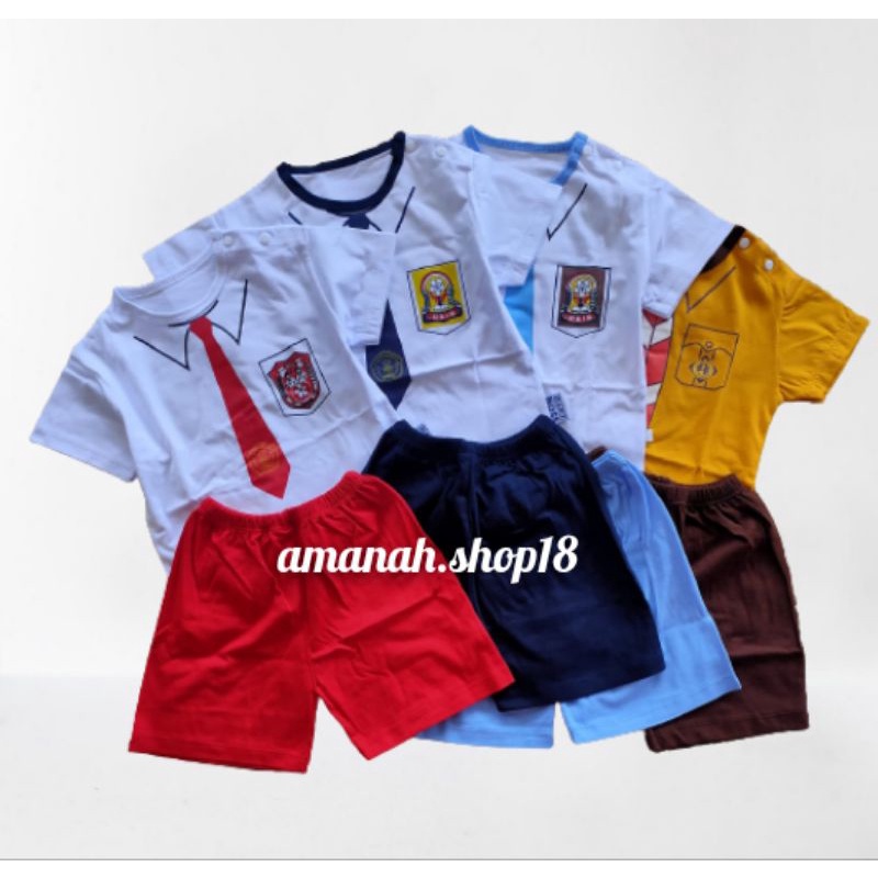 Baju Bayi Anak Cowok Setelan Seragam Cowok Boy Setelan Seragam Sekolah SD SMP SMA PRAMUKA