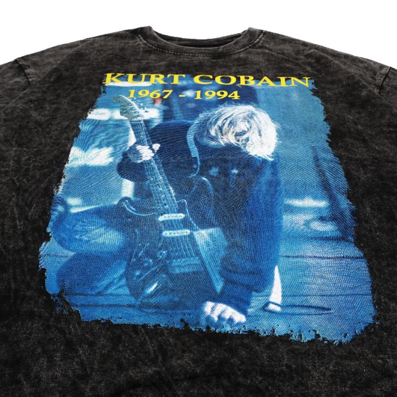 T SHIRT KAOS PLAY KURY COBAIN WASH PREMIUM AUTHENTIC BESTSELLER