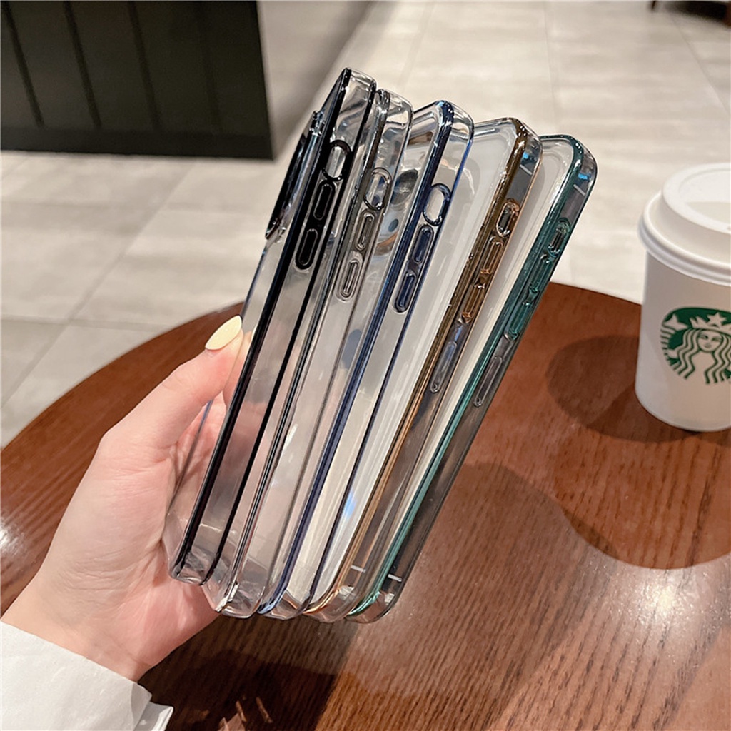 Soft case Silikon Transparan Untuk iPhone 11 12 13 pro max x xs max xr 7 + 8 plus