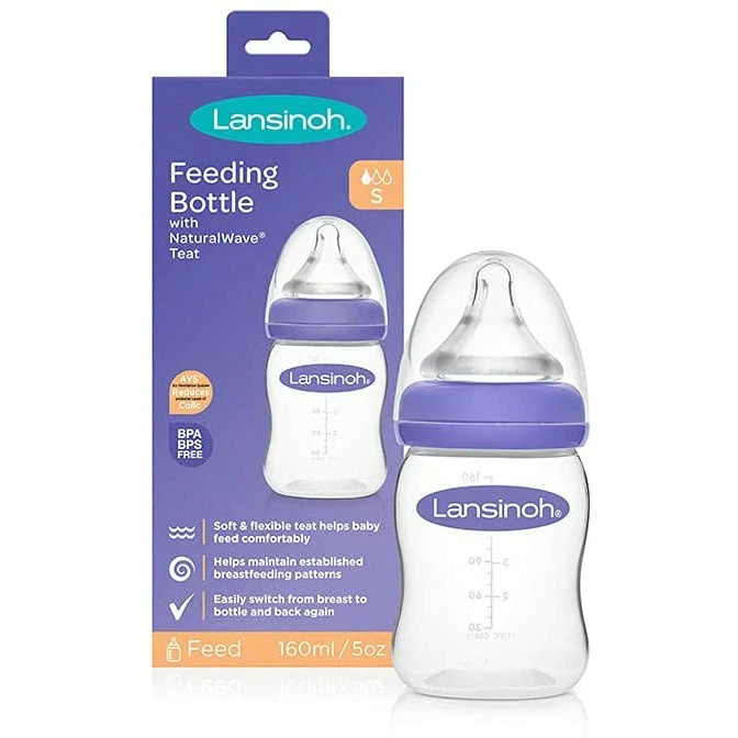 Lansinoh Feeding Bottle With NaturalWave® Teat GB 160ml