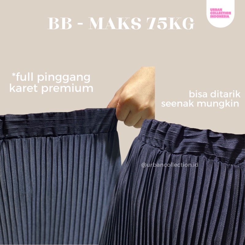 ROK PLISKET / ROK PLISKET LIDI / ROK REMPEL KECIL / ROK PLISKET REMPEL KECIL [ BISA COD ]