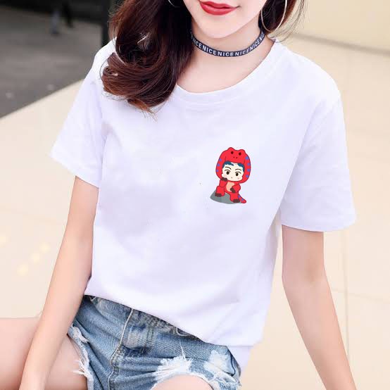 YOURSTYLE1119 - KAOS KARAKTER RED REX DINO BAJU KAOS WANITA DISTRO UNISEX OVERSIZE JUMBO KEKINIAN