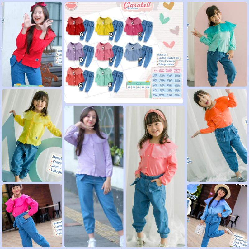READY SET JEANS CLARABELL BY BLOOMS.ID YANG CANTIK DAN PREMIUM