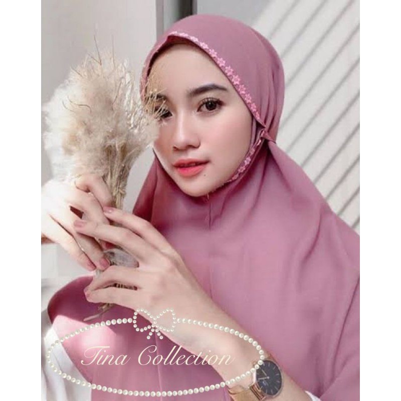KERUDUNG MARYAM RENDA MELATI / BERGO MARYAM /HIJAB SIRIA TALI