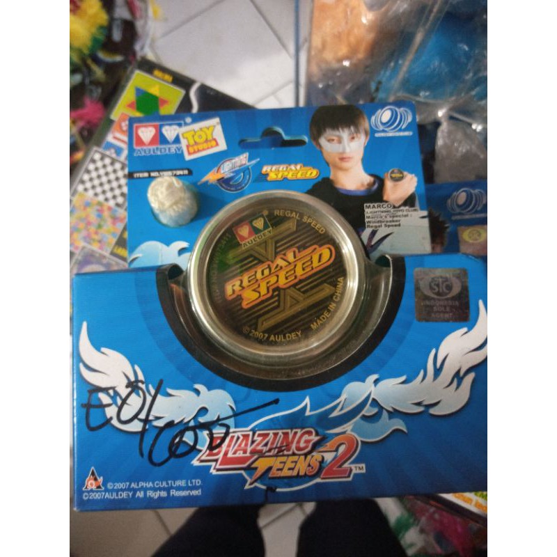 mainan anak anak jaman Old  Yoyo auldey blezing teen ,  Regal Speed / DEAD WIND.produk baru stok old