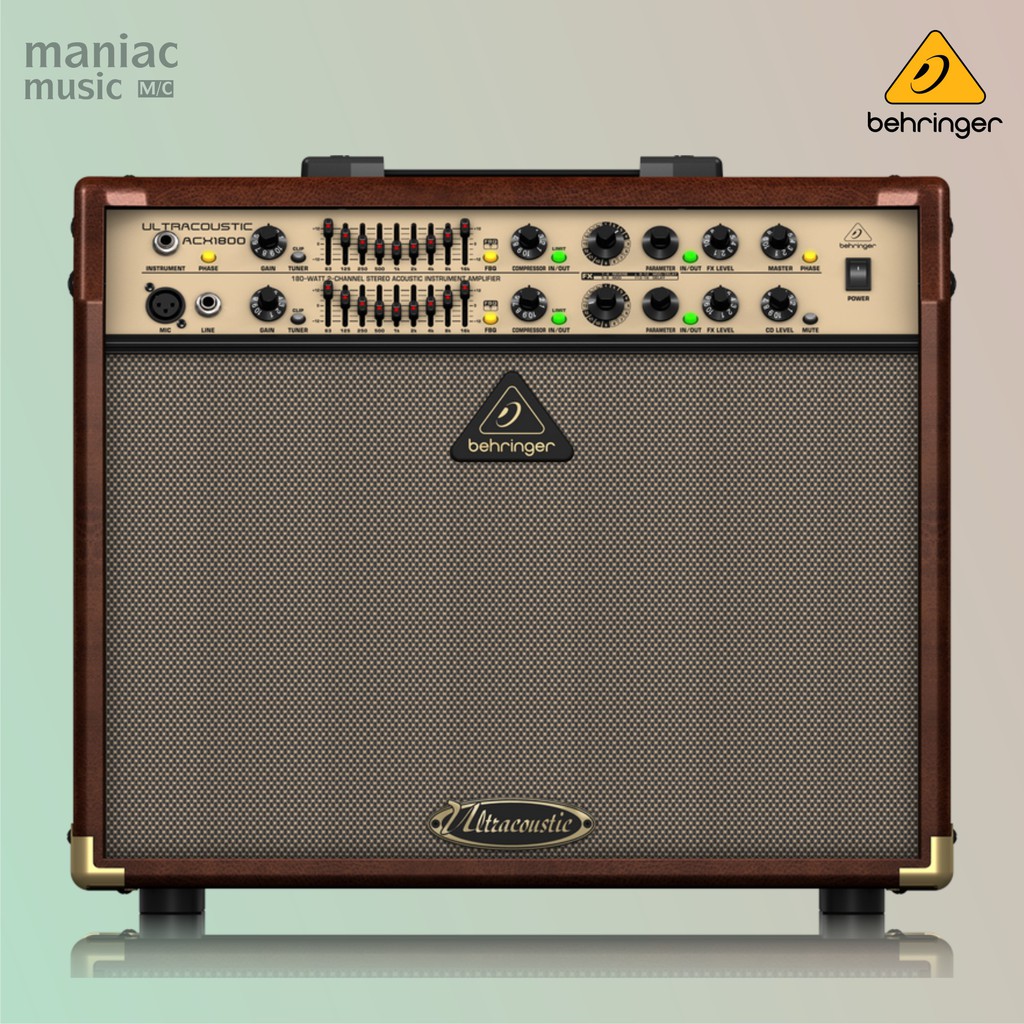 Behringer ACX1800 (Ampli Gitar Akustik, 180W. 8" Dual Speaker, 2 Channel, Dual Efek