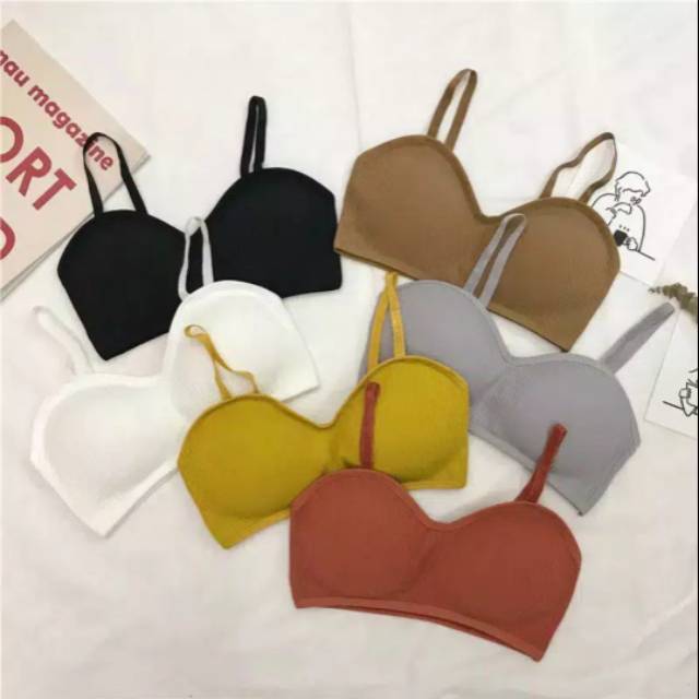Bra Wanita Tanpa Kawat Bahan Halus Bra Push Up Elastis