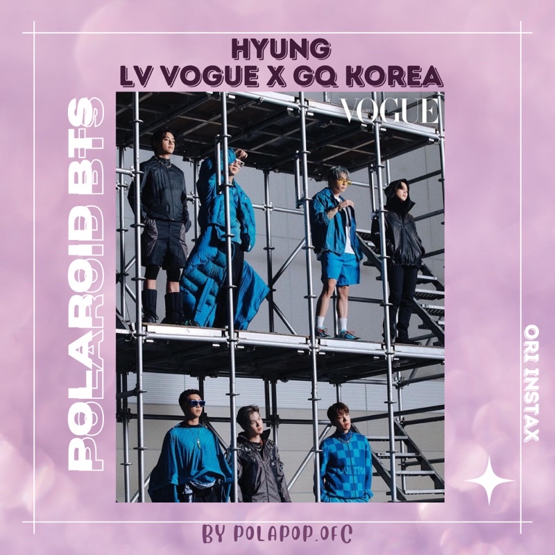 BTS POLAROID HYUNG LV VOGUE X GQ KOREA MAGAZINE ORIGINAL FUJIFILM TAEHYUNG JUNGKOOK JIMIN JIN SUGA J