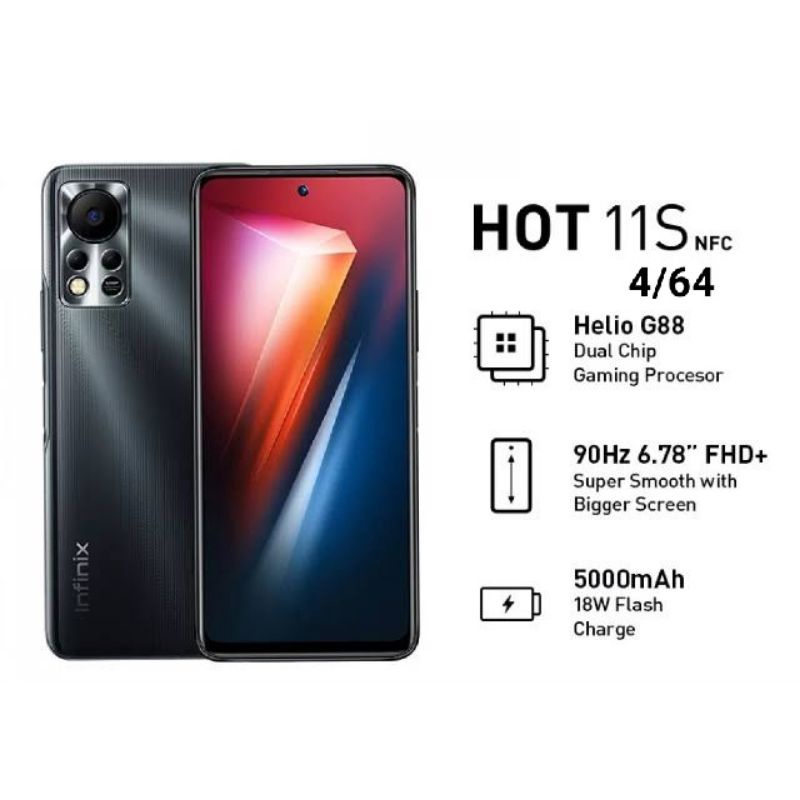 Infinix Hot 11s Nfc (4/64) (6/128) garansi resmi