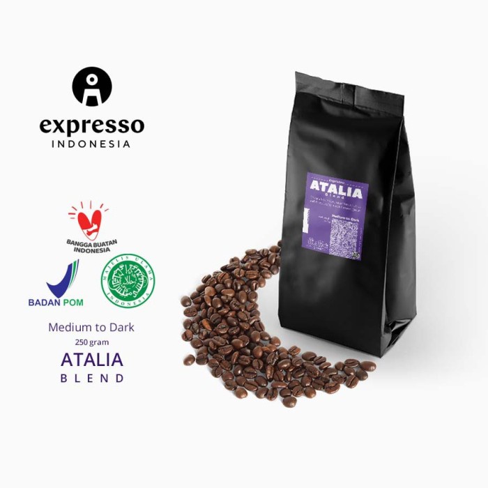 

[BISA COD] Expresso Indonesia - Coffee Bean House Blend - Atalia Premium - 250Gr