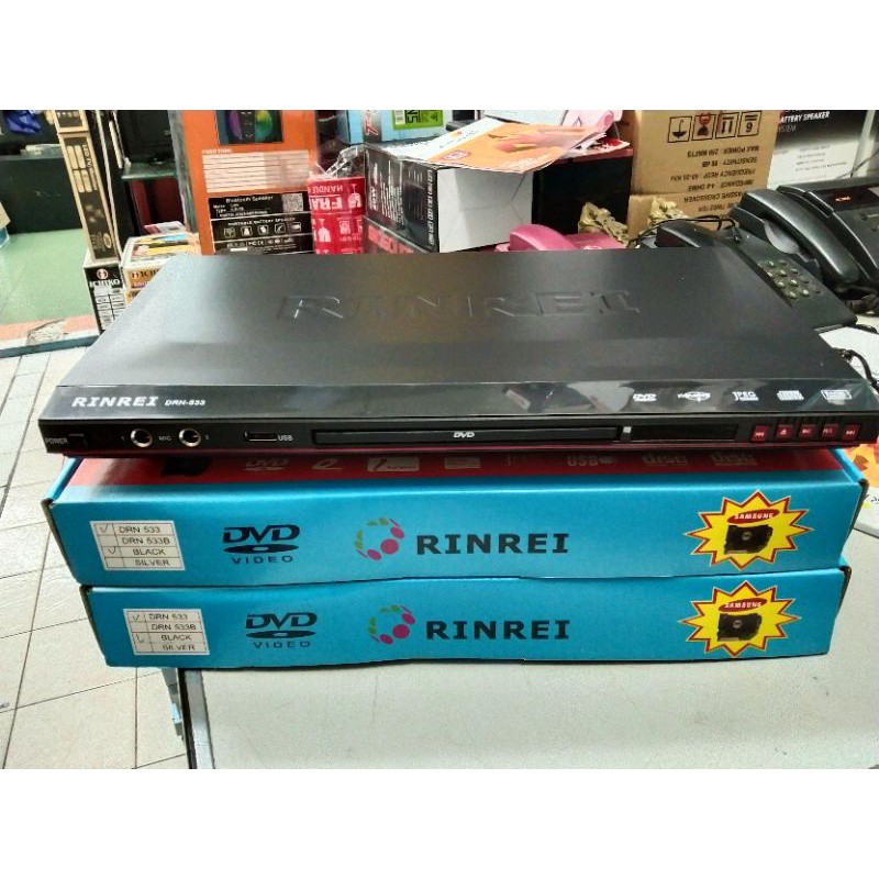 Rinrei Dvd Player DRN-533 body besi optik samsung mesin bandel kuat