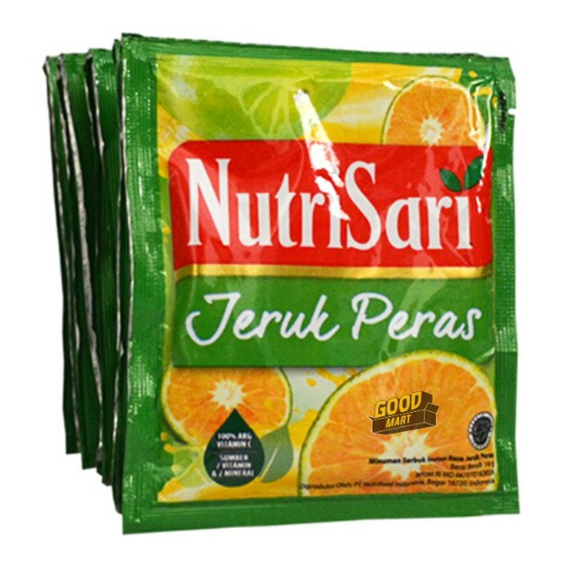 

Nutrisari - Minuman Sachet Rasa Jeruk Peras - 10 x 14gr