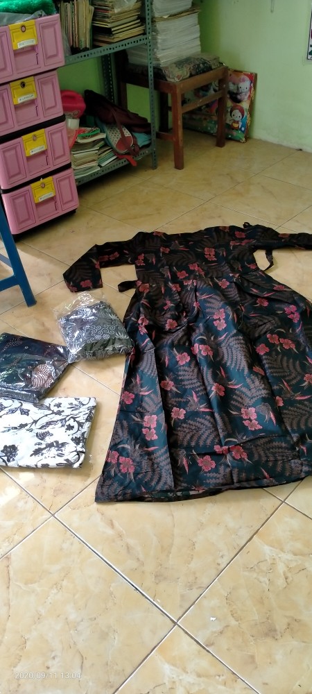 Gamis Batik Manggar, Padi,sekar,cantik,kubis,kipas,daun,kupu,nadine,gendis