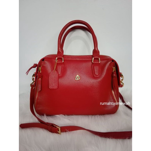 TAS PAPILLON PRELOVE K3412 MERAH LIKE NEW NO KIKIS MULUS BESI KUNING