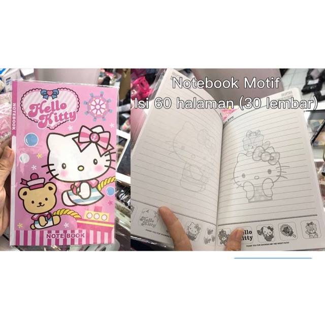 

NOTE BOOK HELLO KITTY / BUKU CATATAN HELLO KITTY