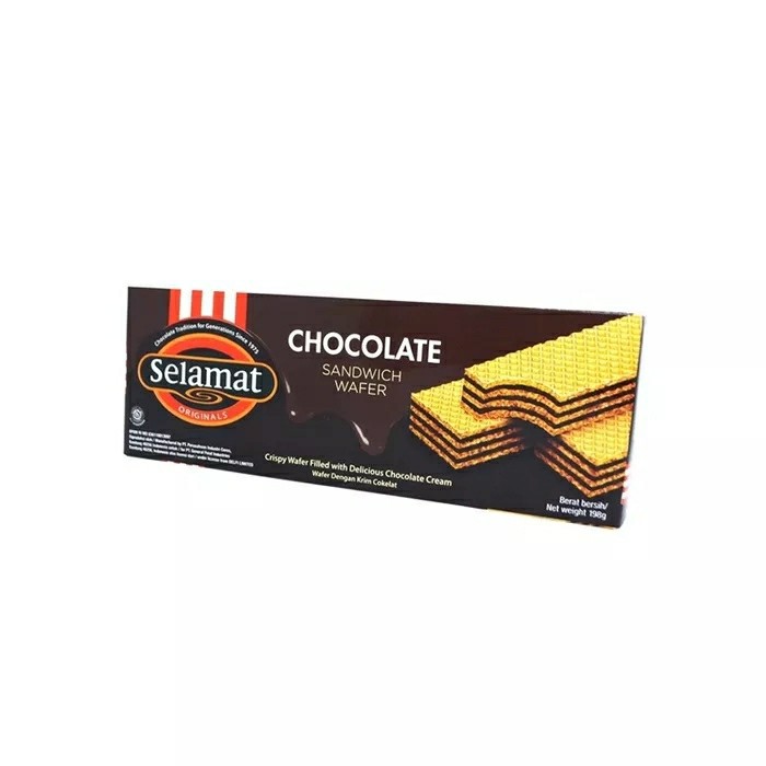 

Selamat Wafer Chocolate 145gr / Selamat DOUBLE COKLAT 45 gram