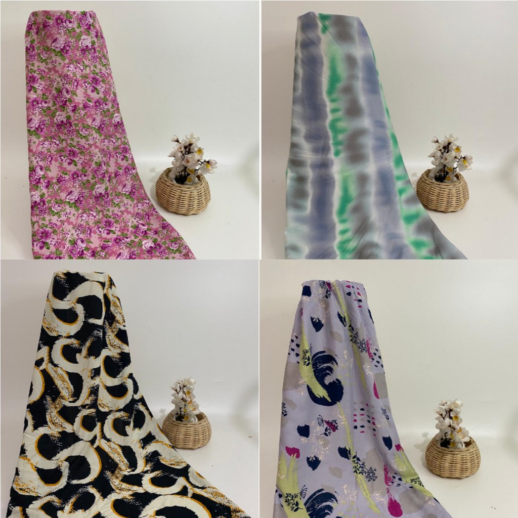 Kain Katun Rayon Viscose Premium