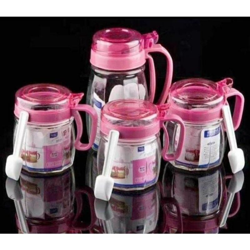 tempat bumbu kaca (kitchen jar)