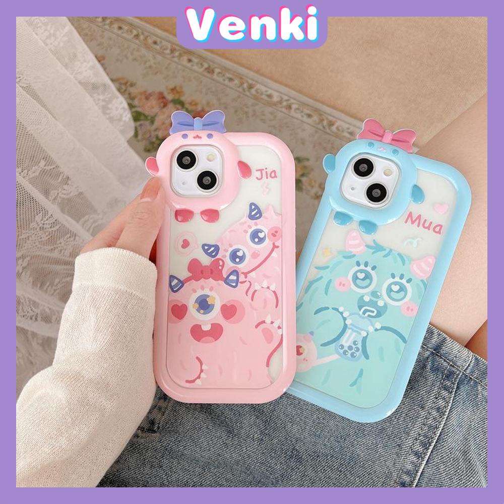 iPhone Case Silicone Soft Case Clear Case Airbag Shockproof Protection Camera Shiny Feeling Monster Cartoon Compatible For iPhone 11 Pro Max 13 Pro Max 12 Pro Max 7Plus xr XS Max