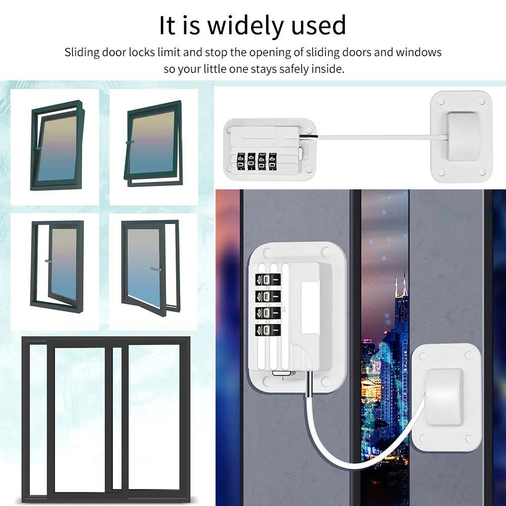 Pineapple Window Safety Lock Jendela Pengaman Anak Kunci Lemari Password Digital